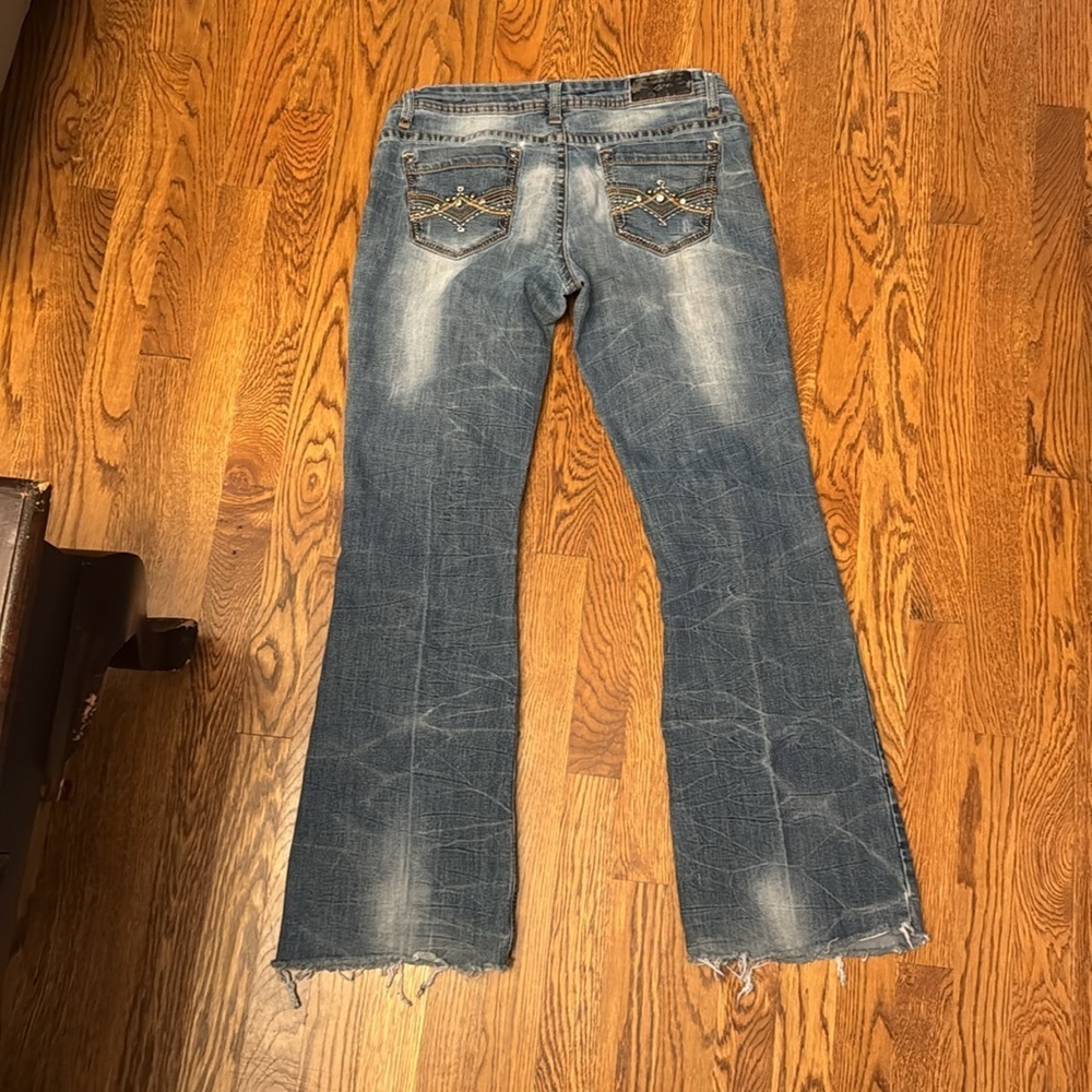 Twentyone black by Rue21 women’s jeans size 7/8R - Picture 2 of 5